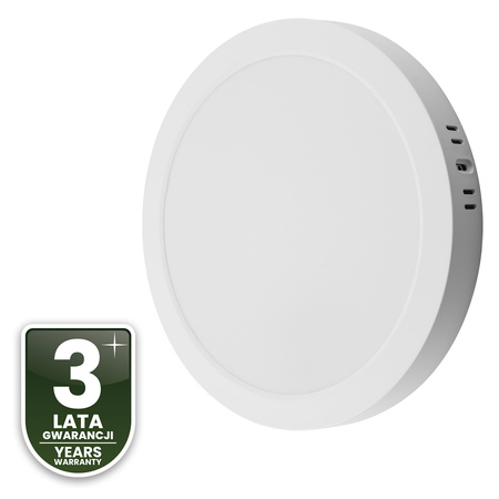 LED stropní svítidlo pro povrchovou montáž 24W Kruhové 4000K GLOW White LUMILED