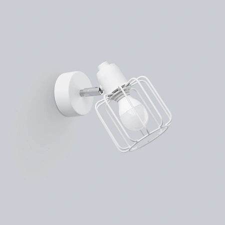 Nástěnné svítidlo BELUCI 1 E14 Bílá Moderní SOLLUX