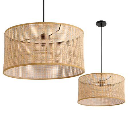 Bambusová dekorativní závěsná lampa E27 Renni Kobi