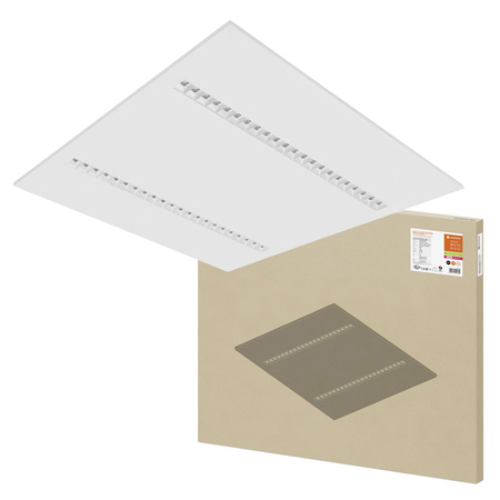 LED panelové kancelářské stropní svítidlo 33W 4000lm 4000K neutrální stmívatelné podhledové bílé 60x60cm UGR16 Zigbee IndiviLED® Ledvance