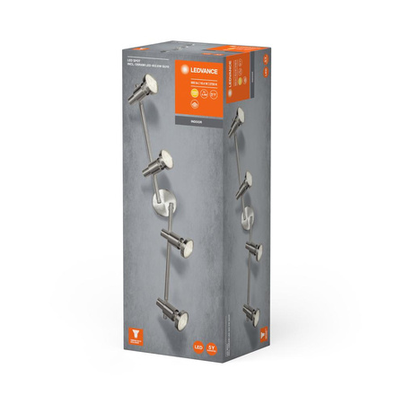 Stropní svítidlo Nástěnný svícnový reflektor 4xGU10 2.6W 920lm 2700K Teplá bílá SPOT LEDVANCE