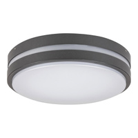 LED zahradní venkovní stropní svítidlo HAMBURG 10W 4000K IP44 stropní nástěnné svítidlo bílá antracitová RABALUX