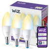 3x LED žárovka E14 Candle C37 4,9W = 40W 470lm 2700-6500K TW Smart SMART WiFi Bluetooth App WiZ