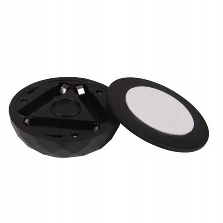 2x LED lampa pod skříňku samolepicí kulatá. napájená baterií 4000K 3xAAA černá