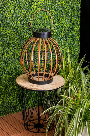 LED solární lampa Venkovní zahradní stojací závěsná lucerna 3000K IP44 30.5 cm soumrakový senzor