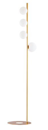 Stojací stojací lampa TAIDA 4xG9 LED 151cm Moderní bílá a zlatá Jupiter