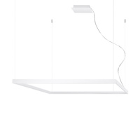 LED závěsné stropní svítidlo NELYA L 70W 4000K Lustr Square 110cm White SOLLUX