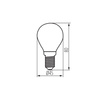 LED žárovka E14 Edison G45 4,5W = 40W 470lm 4000K Neutral Clear XLED Filament Kanlux