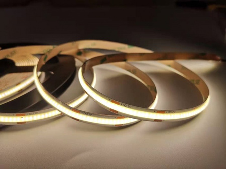 LED pásek COB 9W/m 990lm/m 480LED/m 12V 4000K Neutrální CRI90 IP20 Roll 5m Ecolight