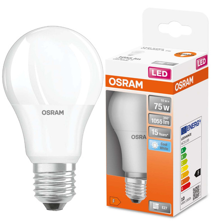 LED žárovka E27 A60 10W = 75W 1055lm 4000K Neutrální bila 200° OSRAM Star