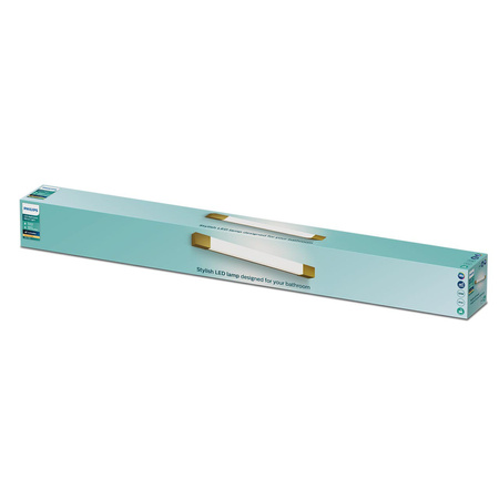 LED Světlo nad Zrcadlo 10W 1500lm 2700K 62cm IP44 Měděná Rover Philips