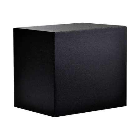 LED zahradní nástěnné svítidlo GU10 BOSTON čtvercové GOLDLUX (Polux) HLINÍK ČERNÉ