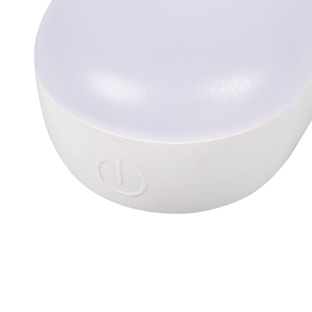 Stolní stolní lampa Školní kancelářská noční lampa Nastavitelný LED pásek 2W 160lm CCT Dobíjecí obdélníková bílá Caliza Kanlux