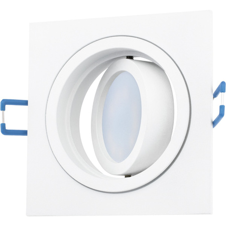 Svítidlo HALOGEN GU10 MR16 Square White CASSIO LUMILED + LED žárovka GU10 6W = 60W 580lm neutrální bílá