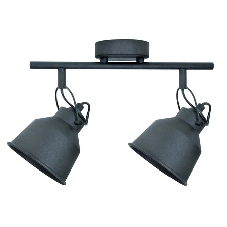 Nástěnné svítidlo NÁSTĚNNÁ LAMPA Spot Niko 2xE14 GOLDLUX (Polux) ČERNÁ