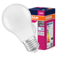LED žárovka E27 A60 4,9W = 40W 470lm 4000K Neutrální 200° OSRAM