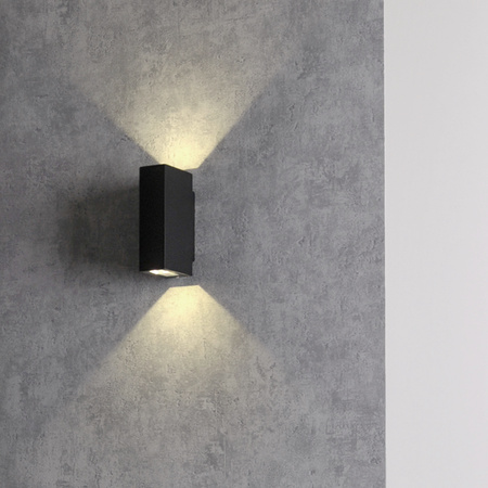 Nástěnné svítidlo LED Elevation Černá Horní/Spodní 2x2.5W 4000K Neutrální bila ORLEAN GOLDLUX (Polux)