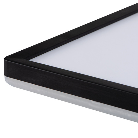 Plafond LED stropní panel Svítidlo pro povrchovou montáž 12,3W 1130lm 4000K Neutral 120° Square Black IP54 Azpo Kanlux