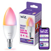 LED žárovka E14 Candle C37 4,9W = 40W 470lm 2200-6500K RGB + TW Smart SMART WiFi Bluetooth App WiZ