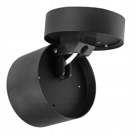 Halogenový reflektorový bodový reflektor GX53 Round Black Apilo Masterled pro povrchovou montáž