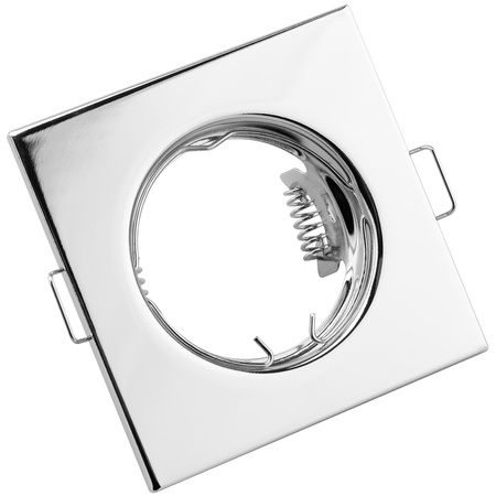 6x PAVO Chromovaný plech MR16 GU10 LUMILED čtvercové halogenové svítidlo k zapuštění do zdi