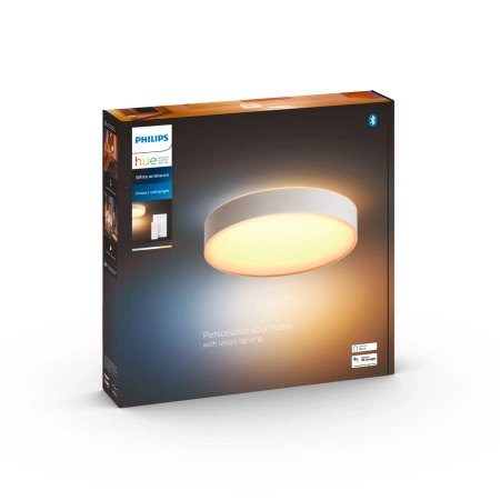 LED stropní podhled Enrave White 33,5W 42,5cm CCT PHILIPS HUE Bluetooth + stmívač