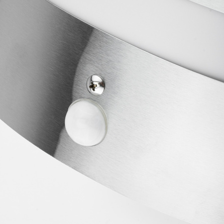 Zahradní nástěnné svítidlo E27 LUGO Ocelové fasádní nástěnné svítidlo PIR senzor