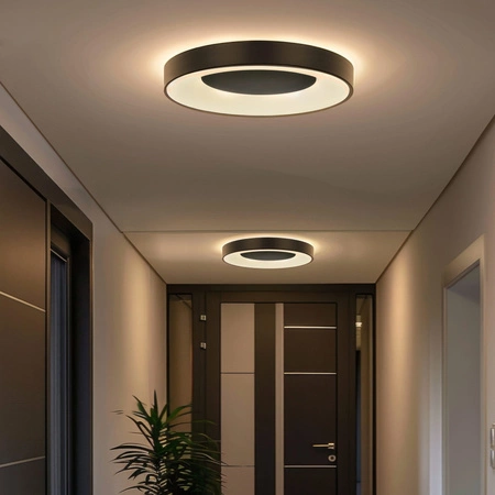 Plafond LED stropní svítidlo 48W 5300lm CCT 120° bílé černé IP44 pilotní stmívatelné Witold Sanico Goldlux