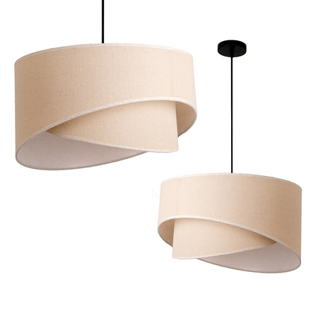 Bambusová dekorativní závěsná lampa E27 Boho Floxen Slant Kobi