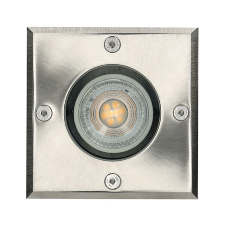 Entrada Kobi čtvercová zemnící zásuvka GU10 IP65 chrom