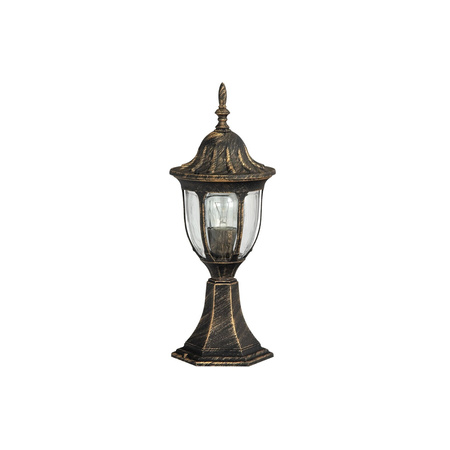 Venkovní LED zahradní lampa MILANO E27 IP43 Tyč 43cm Zlatá starožitná RABALUX