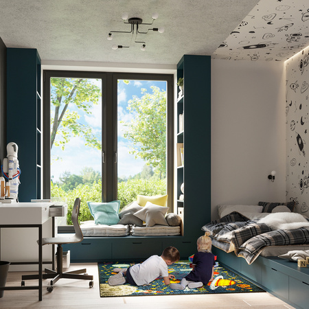 Nástěnné svítidlo VECTOR E27 Black Industrial SOLLUX