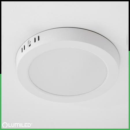 Stropní svítidlo LED pro povrchovou montáž 18W Round 4000K GLOW White LUMILED