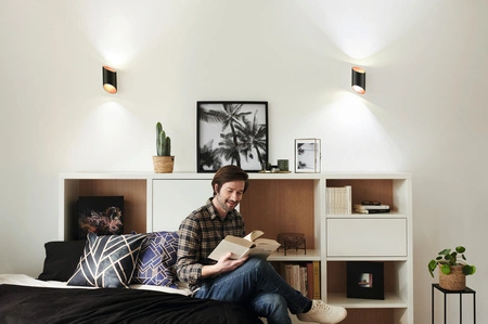 Chytré nástěnné svítidlo SMART + WIFI 12W ORBIS CYLINDRO BLACK LEDVANCE