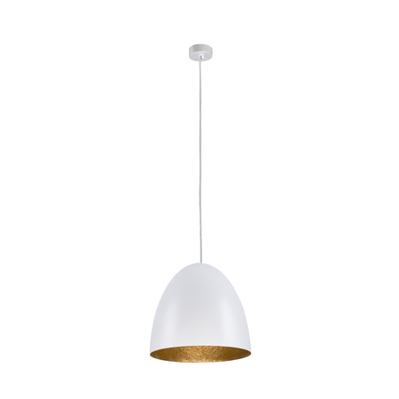 EGG M 9021 Nowodvorski stropní lampa bílá a zlatá E27 závěsná trubka ocel ?39 cm moderní
