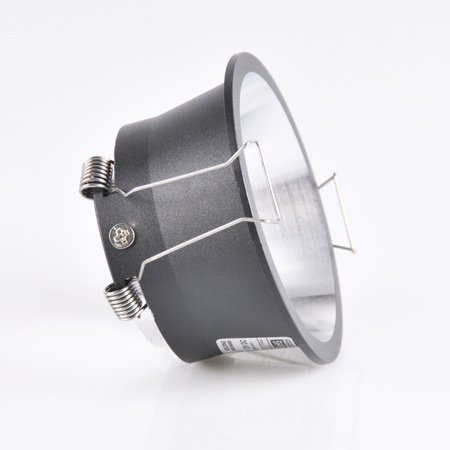 KOLDING Kulaté pohyblivé zapuštěné svítidlo černo-stříbrné MR16 GOLDLUX (Polux)