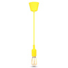 Závěsné svítidlo E27 Silikonové stínítko žluté VT-7228 V-TAC