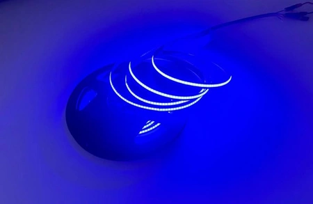 LED pásek 12V COB 45W 480LED 2835 Modrý 8mm 5m ECOLIGHT