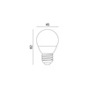 LED žárovka E27 Ball 6W 470lm 6000K Cold 200° Kobi