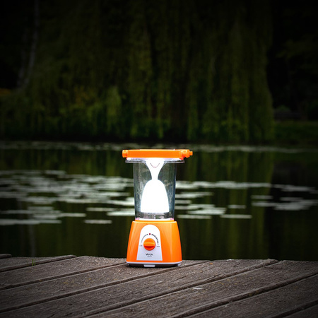 Dobíjecí kempingová svítilna 710lm 6000K Solární USB Powerbank VA0125 VAYOX