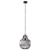 Závěsné svítidlo E27 z kovu a křišťálu D:30x36cm VT-7334 V-TAC