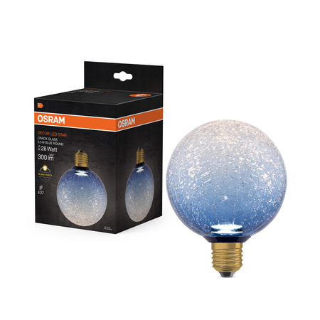 LED žárovka E27 Frost Ball 3,5W 300lm 2700K Warm Decorative Blue Osram