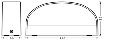 Venkovní zahradní lampa LED fasádní nástěnná lampa 7,6W 450lm 3000K IP65 Endura Ledvance šedá