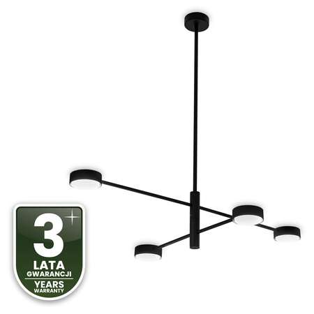 LED závěsné stropní svítidlo 4x GX53 Wall Black OVILO LUMILED