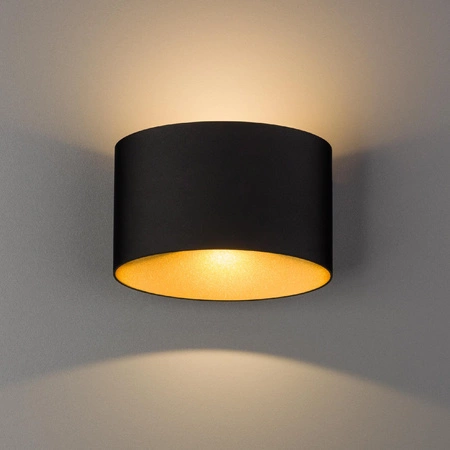 Zahradní lampa Venkovní nástěnná lampa ELLIPSES LED 8181 V2 2x5W 3000K IP54 Černá a zlatá Nowodvorski
