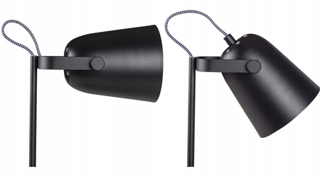Stolní stolní lampa Školní kancelářská noční lampa Nastavitelná E27 Černá Raibo Kanlux