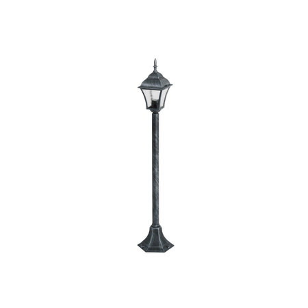 Venkovní LED zahradní lampa TOSCANA E27 IP43 Tyč 106cm Starostříbrná RABALUX