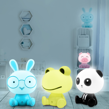 Dekorativní stolní lampa 2,5W 59lm zelená stmívatelná žába Sanico Goldlux