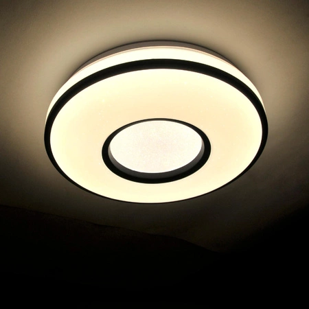 Plafond LED stropní svítidlo 18W 1850lm 4000K neutrální 120° bílá černá IP44 Detroit Sanico Goldlux