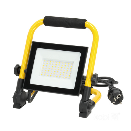 Venkovní LED reflektor Zahrada 50W 4250lm 4000K Neutrální 110° IP54 IK06 Černá Žlutá Tigra Kobi